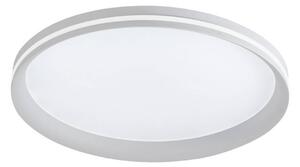 Fabas Luce LED stropní svítidlo Isy, bílé, Ø 45 cm, kov, stmívatelné, stmívatelný, Bílá / opál, Obývací pokoj / jídelna, kov, Moderní