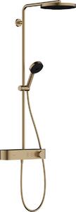 Hansgrohe Pulsify S Showerpipe 260 1jet se ShowerTablet Select 400, kartáčovaný bronz 24220140