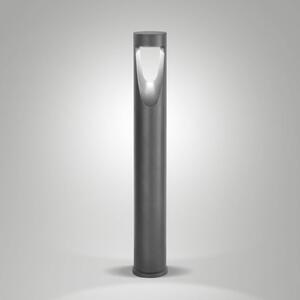 Fabas Luce LED osvětlení cesty Teo, výška 80 cm, černé, kov, IP65, Černá, Hliník, Moderní