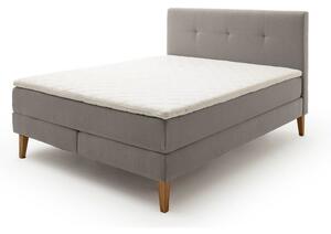 Světle šedá boxspring postel 160x200 cm Stockholm – Meise Möbel