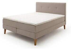 Béžová boxspring postel 160x200 cm Stockholm – Meise Möbel