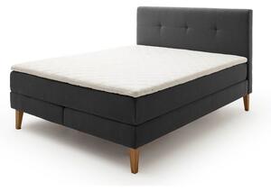Antracitová boxspring postel 160x200 cm Stockholm – Meise Möbel