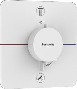 Hansgrohe ShowerSelect Comfort Q Termostat pod omítku pro 2 spotřebiče, matná bílá 15583700