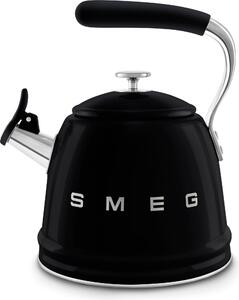 Smeg WKF01BL Varná konvice s píšťalkou 50's Style černá