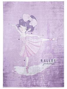 Koberec ballet princess ve fialové barvě
