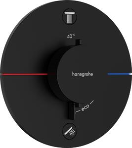 Hansgrohe ShowerSelect Comfort S Termostat pod omítku pro 2 spotřebiče, matná černá 15554670