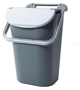 BELLI e FORTI s.r.l. Belli E Forti koš na tříděný odpad TOWER, stohovatelný, šedý, plast, 40 L