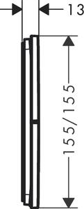Hansgrohe ShowerSelect Comfort E Ventil pod omítku pro 3 spotřebiče, chrom 15573000