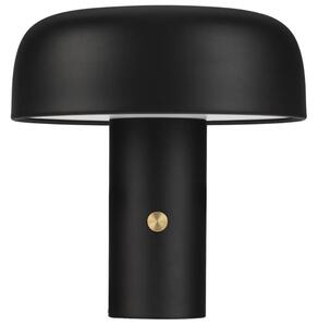 Nova Luce Černá kovová stolní LED lampa Noelia