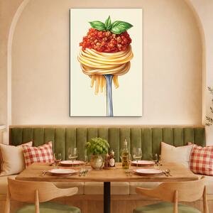 DUBLEZ | Food art obraz - Špagety Bolognese | UV tisk, Premium