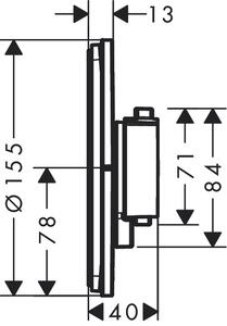 Hansgrohe ShowerSelect Comfort S Termostat pod omítku, chrom 15559000