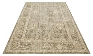 Kusový koberec Cairo 105592 Luxor Black Cream – na ven i na doma 80x200 cm