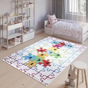 Dětský koberec s barevnými číslicemi