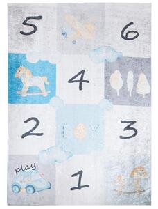 Barevný dětský koberec s číslicemi