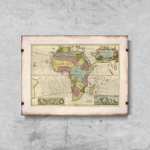 Retro plakát Retro plakát Mapa Afriky