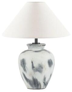 Nova Luce Béžovošedá keramická stolní lampa Lupe