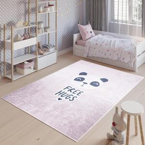 Dětský koberec v růžové barvě