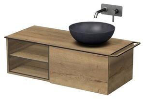 Koupelnová skříňka Naturel Oxo 110x50 cm dub Halifax mat OXO110P601ZKDPOUT