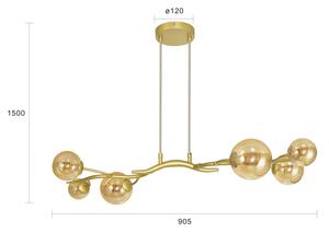 Brilagi - LED Lustr na lanku MISTEL 6xG9/3W/230V zlatá