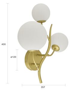 Brilagi - LED Nástěnné svítidlo MISTEL 3xG9/3W/230V zlatá/bílá