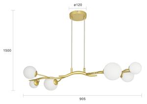 Brilagi - LED Lustr na lanku MISTEL 6xG9/3W/230V zlatá/bílá