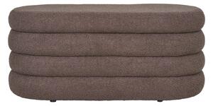 Hnědá lavice z textilie bouclé Dartford – House Nordic