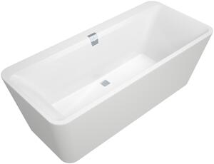 Villeroy & Boch Squaro Edge 12 Duo - Vana do prostoru 1800x800 mm, včetně odpadu a přepadu, alpská bílá UBQ180SQE7PDV-01