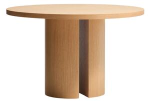 LÉTO -15% Kave Home Dubový jídelní stůl Nealy Ø120 cm