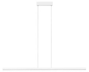 Nova Luce Bílé kovové závěsné LED světlo Deos 159 cm
