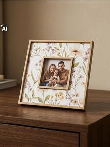Sinsay - Rámeček na fotografie s květinami - béžová
