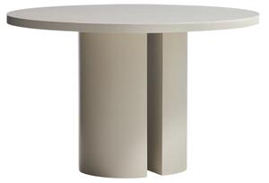 Lakovaný jídelní stůl Kave Home Nealy Ø120 cm - odstín ecru
