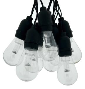 LED Venkovní dekorační řetěz 10xLED/0,15W/230V 3,8 m IP44 černá