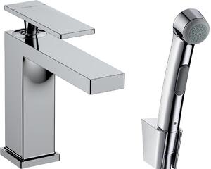 Hansgrohe Tecturis E Páková umyvadlová baterie 110 s ruční sprchou Bidette a sprchovou hadicí 160 cm, chrom 73210000