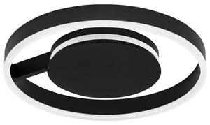 Nova Luce Černé kovové stropní LED světlo Siena 40 cm