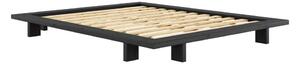 Černá dvoulůžková postel z borovicového dřeva s roštem 160x200 cm Japan – Karup Design