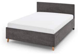 Antracitová dětská postel s úložným prostorem 120x200 cm Cool – Meise Möbel