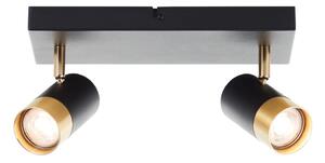Brilliant - LED Bodové svítidlo VIGOLO 2xGU10/5W/230V černá/zlatá