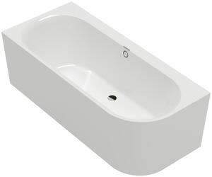 Villeroy & Boch Oberon 2.1 - Vana pro instalaci ke stěně 1800x800 mm, levé provedení, alpská bílá UBQ180OBN9CL00VD01