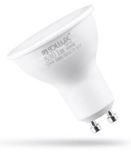Neutrální bílá LED žárovka GU10, 7 W – Sollux
