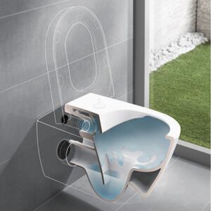 Villeroy Boch - Instalační systém ViConnect s WC tlačítkem a závěsným WC 370x530 mm, SoftClose WC sedátko, DirectFlush