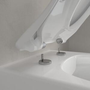 Villeroy Boch - Instalační systém ViConnect s WC tlačítkem a závěsným WC 370x530 mm, SoftClose WC sedátko, DirectFlush