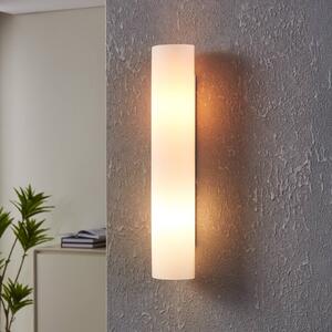 EGLO Jednoduché nástěnné světlo stěny Zena, výška 39 cm, stmívatelný, Bílá / opál, Obývací pokoj / jídelna, kov, Moderní