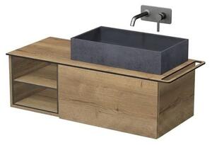 Koupelnová skříňka Naturel Oxo 110x50 cm dub Halifax mat OXO110P701ZKDPOUT