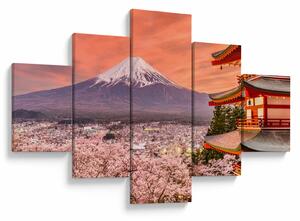 Obraz - Fujiyoshida, Japonsko (125x70 cm)