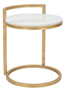 Kulatý odkládací stolek s mramorovou deskou ø 40,5 cm Round Marble – Mauro Ferretti