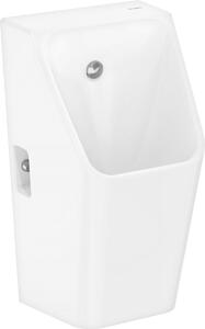 Hansgrohe EluPura Original Q - Pisoár 600/300 se zadním přívodem vody a spodním/zadním odtokem, bez okraje, bílá 60127450