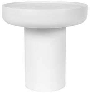 Somcasa Bílý lakovaný odkládací stolek Rodney ø50 cm