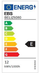 EBS Beli Zrcadlo 60x80 cm s LED osvětlením a vypínačem BELIZ6080