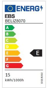 EBS Beli Zrcadlo 80x70 cm s LED osvětlením a vypínačem BELIZ8070