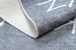 Dětský kusový koberec Junior 52063.801 Alphabet grey 80x150 cm